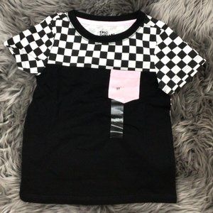 Epic Threads Girl's T-shirt: Checkered and Pink